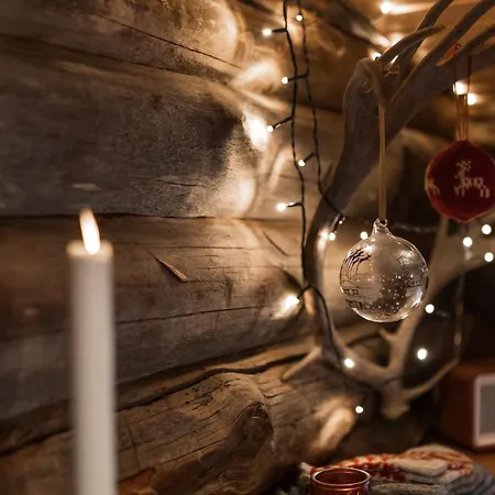 شقة Lapland Northern Lights Cabin - Wooden Sauna