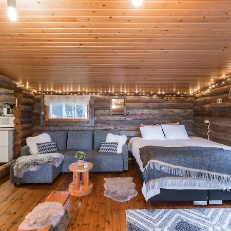 شقة Lapland Northern Lights Cabin - Wooden Sauna